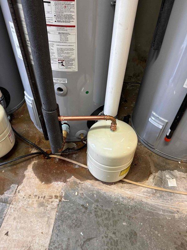 Returned to property to replace corroded gas valve on water heater system. Removed existing brass valve assembly that showed significant oxidation and green patina formation. Installed new gas valve and verified proper connections to copper piping, ensuring system integrity and safe operation.