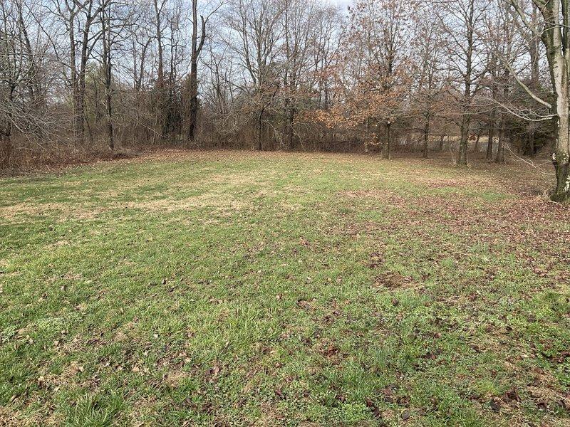 Conducted site assessment for potential conversion from open-loop geothermal system with well water supply issues to closed-loop configuration. Evaluated existing plumbing infrastructure in utility area, noting current PVC piping arrangement with pressure switch and control wiring. Surveyed available outdoor space for potential ground loop installation in cleared area adjacent to property.