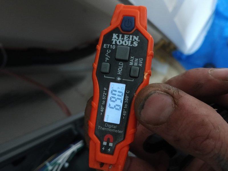 Completed installation of a new Lennox AC and gas furnace system. Performed comprehensive system testing with digital manometer showing appropriate pressure readings and verified proper temperature operation with digital thermometer displaying 79.9°F, ensuring system meets manufacturer specifications and optimal performance parameters.