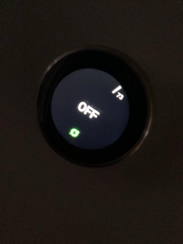 Responded to no-cooling complaint on newer residential system. Diagnosed thermostat communication issue showing "OFF" status despite customer cooling request. Serviced outdoor condensing unit, restoring proper communication between thermostat and system components. Unit successfully returned to normal cooling operation.