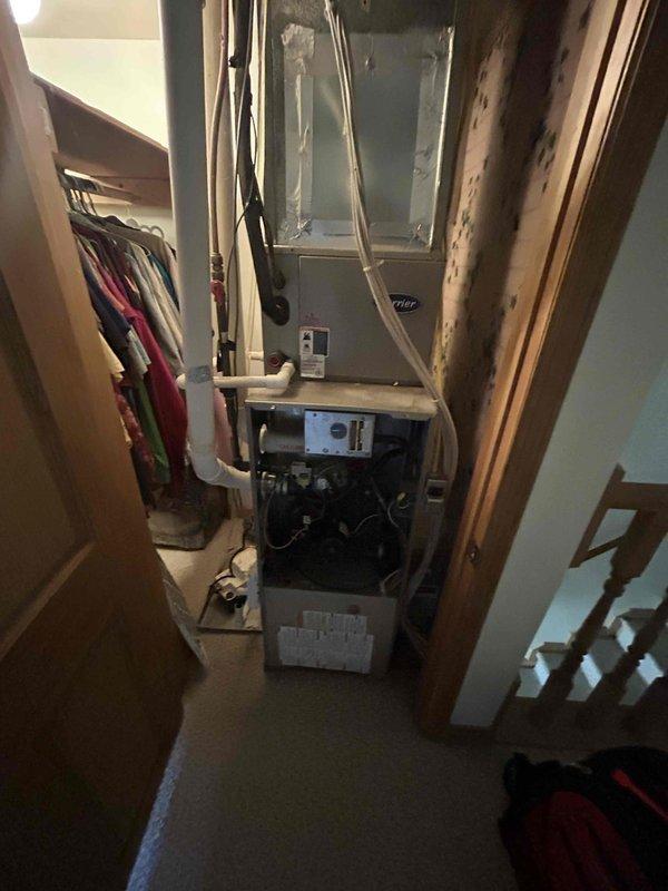 Completed monthly basic heating maintenance on two-system CCH setup. Serviced Honeywell thermostat and inspected furnace operation, checking all internal components and connections. Replaced 16x20x1 filter as included in service agreement (20x25x4 filter not included).