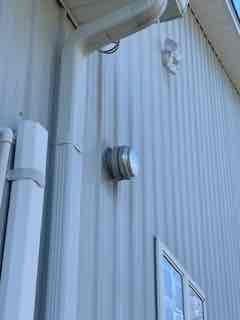 Inspected two HVAC systems with reported issues. For system #1, identified improper slope on furnace vent pipe causing water leakage and corrosion around exterior discharge vent. For system #2, diagnosed non-functional heating and cooling due to inoperative heat strips and possible refrigerant issues in the recently installed unit.