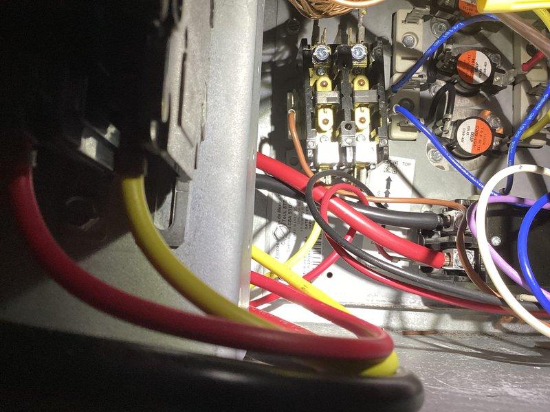 Conducted monthly basic heating maintenance service on CCHP-Heating system. Inspected and tested electrical connections and control board functionality, documenting with photos of the control panel wiring and circuit board assembly. All components were verified operational with no issues detected.