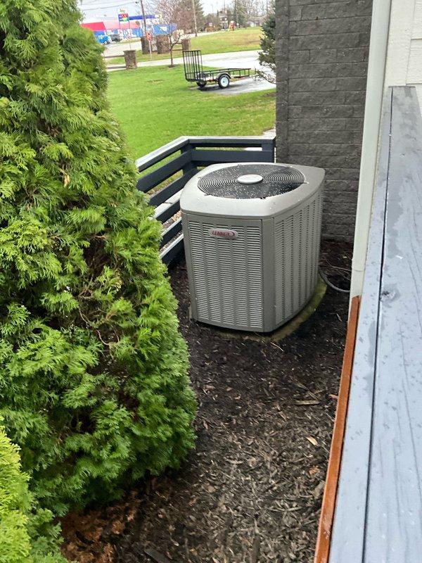 Conducted an estimate for complete HVAC system replacement after customer reported compressor failure in existing Lennox unit. Inspection revealed significant system deterioration despite previous repairs exceeding $2,000. Evaluation included assessment of both indoor air handler located in utility closet and outdoor condenser unit positioned on mulch bed adjacent to property. Customer advised of replacement options and is currently considering timeline for upgrade.