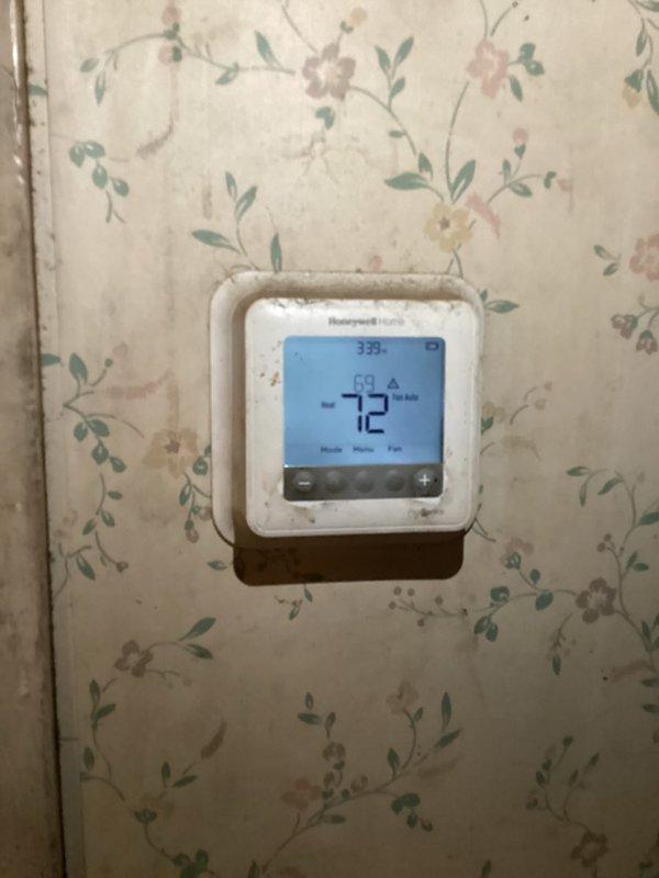 Performed basic monthly HVAC maintenance service which included replacing the 16x25x1 filter. Inspected furnace components and verified proper operation of the Honeywell thermostat, which was displaying 72°F. System is functioning properly with no issues detected.