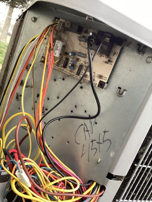 Returned to complete warranty repair #242073174-101 with replacement condensing fan motor from Koch Air LLC. Accessed electrical control panel, disconnected wiring from failed motor, and installed new condensing fan motor. Reconnected all wiring to proper terminals, verified proper capacitor connections (25mfd), and tested system operation to confirm successful repair.