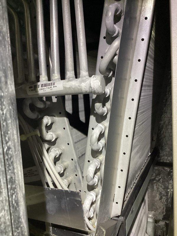 Completed monthly maintenance service on customer's heating system. Inspected interior components including evaporator coil assembly and ductwork, finding all components in proper working order. Replaced 16x25x1 filter as part of CCH Basic Monthly maintenance program.