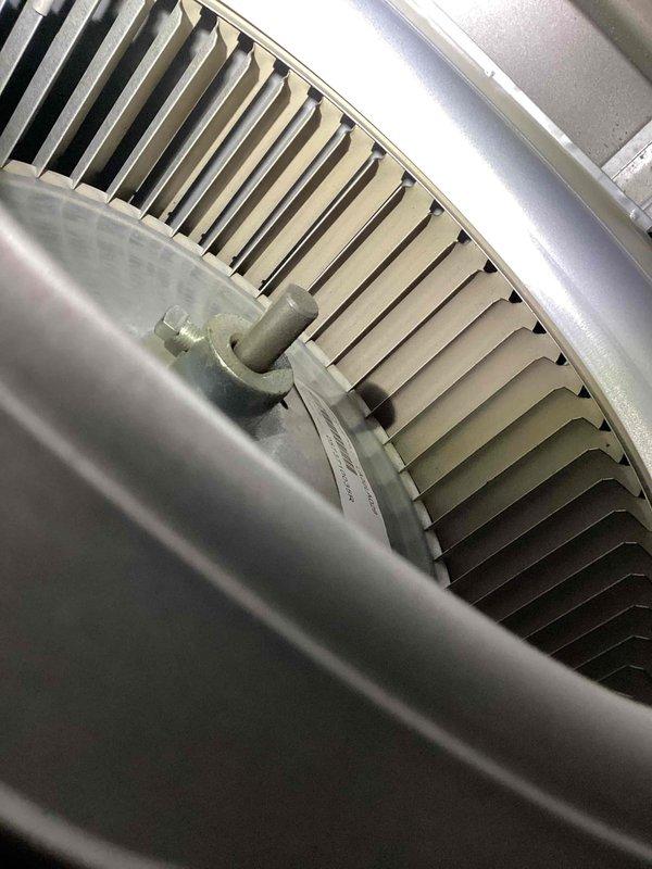 Performed monthly maintenance service on CCHP heat and cooling system. Inspected ductwork and insulation, confirming proper installation and condition of thermal barriers. Examined and cleaned blower wheel assembly, verifying all blades are intact and functioning correctly with no signs of damage or deterioration.