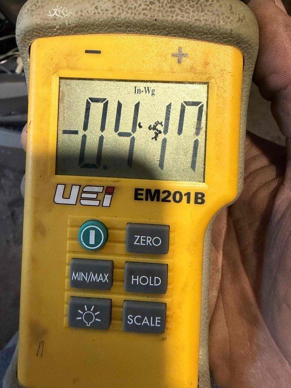 Completed installation of a new Lennox AC and Gas Furnace system. Conducted comprehensive performance testing, including static pressure measurements (0.47 In-Wg) and supply air temperature verification (44.4°F), confirming proper system operation within manufacturer specifications.