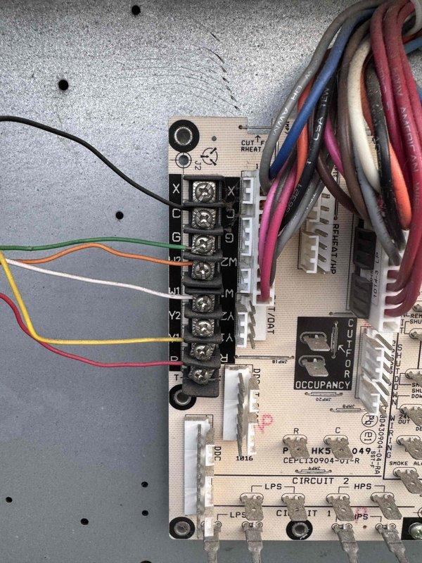 Successfully installed a commercial RTU system with natural gas furnace on the rooftop before business opening hours. Completed electrical connections to the control board with proper wiring of all terminals and verified proper operation of the disconnect switch. System was powered up, tested, and left operational with all connections secure.