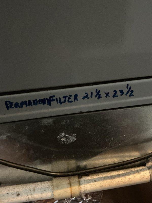 # HVAC Maintenance - Heating System Service Report

Completed annual heating maintenance service on two systems including a cold climate heat pump (CCHP) and boiler unit. Performed comprehensive inspection of heat pump system, verified proper operation of all components, and documented permanent filter size as 21½ x 23½ inches. Inspected outdoor condenser unit, confirmed fan assembly and grille components in good working condition with normal seasonal debris present. Checked refrigerant lines for proper insulation and connections, noting minor condensation present on interior components which is typical for operational equipment. Verified boiler system operation and confirmed both heating systems are functioning properly for continued service through the heating season.