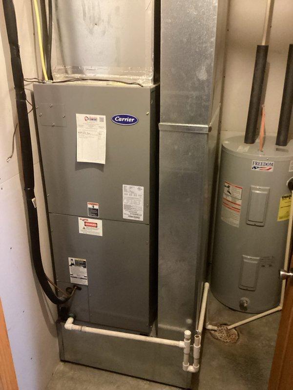 # Service Summary

Completed basic monthly filter maintenance service rescheduled from previous appointment. Replaced 20x20x1 Multi-Pleat air filter on Carrier air handler unit as part of routine preventative maintenance program. Filter replacement included in service agreement. Equipment operating normally with no issues observed.