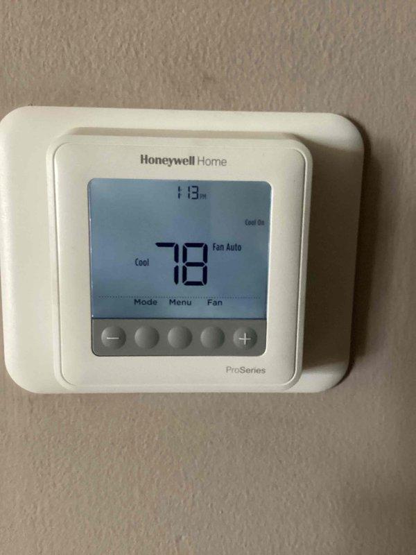 Completed comprehensive heating maintenance on HVAC system as part of basic monthly service agreement. Performed standard fall check procedures including inspection of all heating components, verified proper operation of flame sensor, and confirmed system functionality. Thermostat displaying proper temperature readings and operating in cooling mode at time of service; documented maintenance history on existing service log sheet.