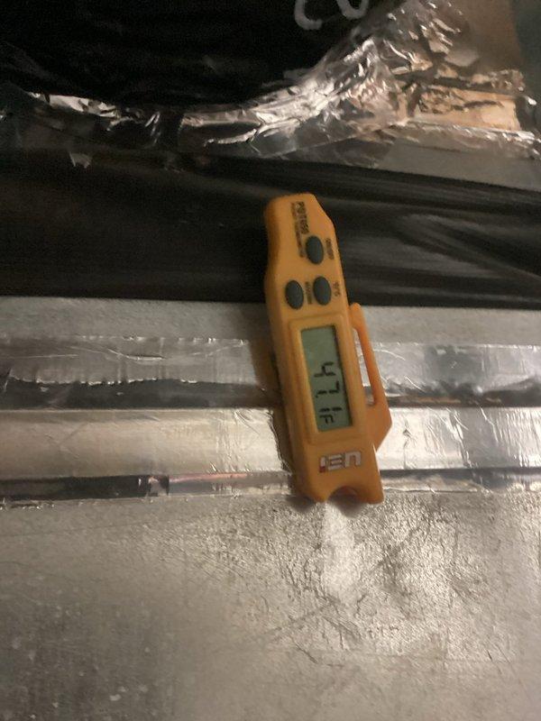 Completed basic monthly heating maintenance at CCGH facility. Performed system diagnostics including pressure testing and temperature differential measurements across the heating unit. Verified proper system operation, documented equipment readings with gauge showing normal PSI levels, and confirmed temperature output at supply ductwork reading 7.5°F differential. Standard 30x36x2 filter was not included in this service visit per maintenance agreement specifications.