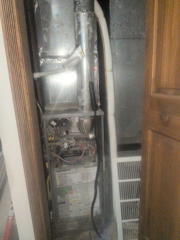 Completed comprehensive monthly maintenance on residential forced-air heating system, including CCH service protocol with 16x25x1 filter replacement. Performed full system inspection of furnace components, burner assembly, gas valves, and control boards, verified proper operation of Honeywell Home ProSeries WiFi thermostat showing heat mode active at 65 degrees, and confirmed all safety controls and ductwork connections functioning within manufacturer specifications.