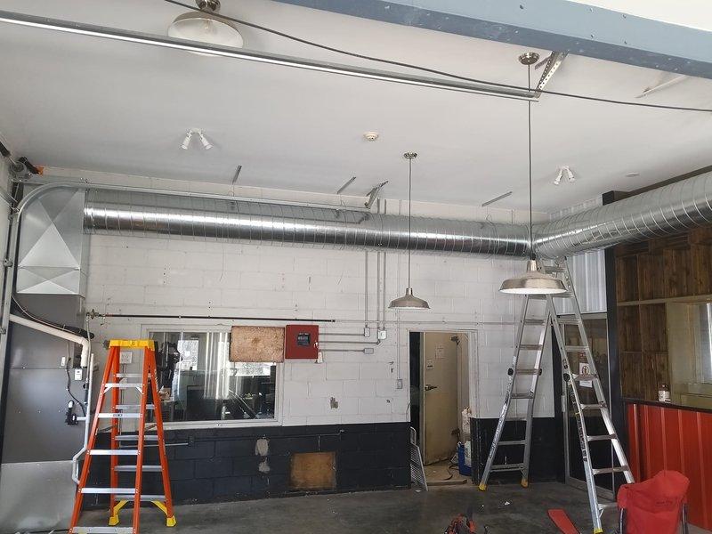 Completed system start-up and commissioning of new HVAC installation in commercial space. Verified proper operation of exposed spiral ductwork system, confirmed adequate airflow throughout the facility, and tested all mechanical equipment for proper functionality. All systems are operational and performing to specifications.