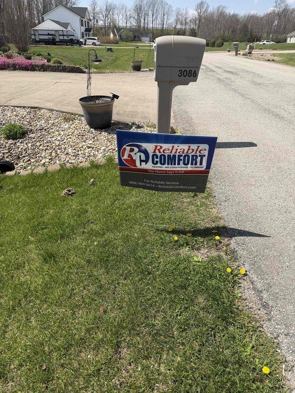 Successfully completed full Lennox heat pump system installation at residential property. Installed complete HVAC system including outdoor heat pump unit, indoor air handler, refrigerant line set, condensate drainage, thermostat, and all associated electrical connections. System was properly charged, tested, and verified operational with supply air temperature reading of 52°F confirming proper cooling mode operation. All installation work performed to manufacturer specifications and local code requirements. Customer financing documentation completed and signed, with identification verified and retained on file. Jobsite signage placed to identify service provider during installation period.