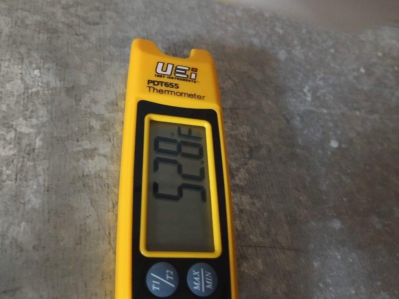 Successfully completed full Lennox heat pump system installation at residential property. Installed complete HVAC system including outdoor heat pump unit, indoor air handler, refrigerant line set, condensate drainage, thermostat, and all associated electrical connections. System was properly charged, tested, and verified operational with supply air temperature reading of 52°F confirming proper cooling mode operation. All installation work performed to manufacturer specifications and local code requirements. Customer financing documentation completed and signed, with identification verified and retained on file. Jobsite signage placed to identify service provider during installation period.