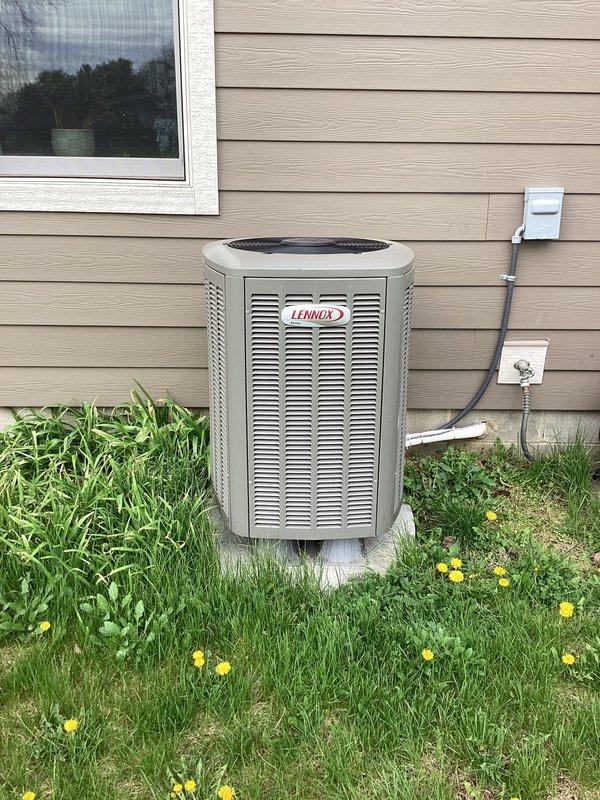 Completed comprehensive comfort coverage maintenance on Lennox heating and cooling system. Performed thorough inspection of indoor furnace unit and outdoor condensing unit, verified proper operation of all components including gas connections, electrical connections, condensate drainage, and refrigerant lines. Renewed service agreement extending coverage through 03/18/2026 with 20x20x4 filter media included in plan. All systems operating within manufacturer specifications with no deficiencies noted.