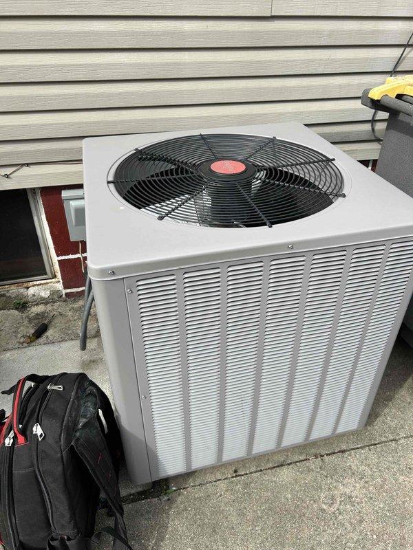 Responded to no cooling complaint on residential air conditioning system. Upon inspection, discovered two blown fuses in the outdoor condenser unit's electrical circuit. Replaced failed fuses, restoring power to the unit and returning system to normal cooling operation.