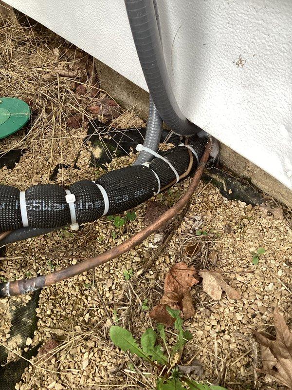 Responded to warranty call for newly installed Lennox air conditioning system experiencing low pressure cutout. Upon arrival, performed diagnostic assessment of outdoor condensing unit and associated components. Inspected refrigerant lines, electrical connections, and drainage system for proper installation and operation. Verified unit specifications against manufacturer requirements and confirmed all safety controls were functioning correctly. System operational upon completion of service visit, with all components meeting warranty standards and performing within normal parameters.