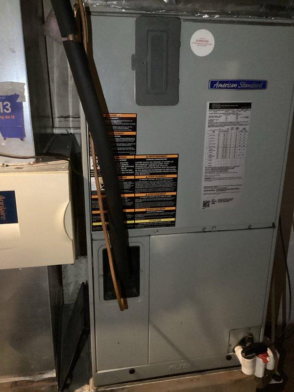 Responded to callback for unit not operating properly following previous repair. Inspected American Standard air handler and Honeywell HZ322 zone control system. Diagnosed issue with zone controller operation affecting cooling functionality. Corrected system malfunction, verified proper operation of all three zones with appropriate indicator lights functioning, and confirmed unit returned to normal cooling operation. Office waived trip fee due to nature of callback.