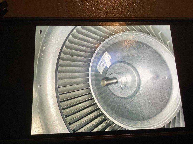 Completed basic monthly heating maintenance on HVAC system. Inspected blower wheel assembly and verified proper operation, checked Honeywell ProSeries thermostat functioning correctly in heat mode at 69 degrees with fan set to auto. System operating within normal parameters.