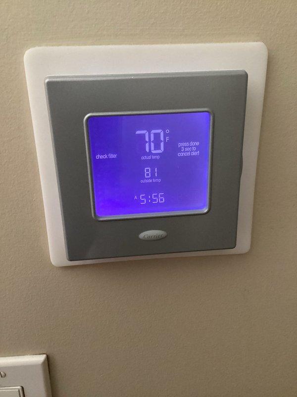 Completed monthly heating maintenance on CCHP system. Performed standard inspection and testing of heating equipment, verified thermostat operation and temperature accuracy, checked system controls and safety features. Filter replacement not included per service agreement specifications (20x20x4). System operating within normal parameters at time of departure.