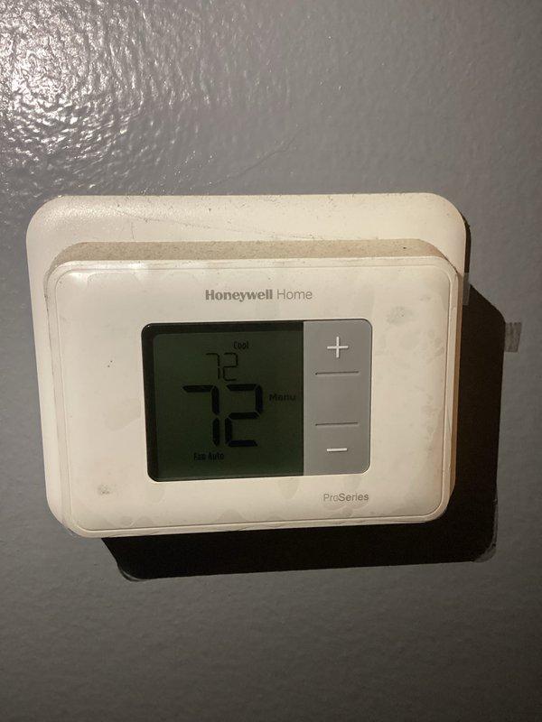 Completed comprehensive heating maintenance service under comfort club agreement. Performed system inspection, verified thermostat operation showing 72-74 degrees with cooling mode functional, and installed new 20x20x4 air filter as included in maintenance plan.
