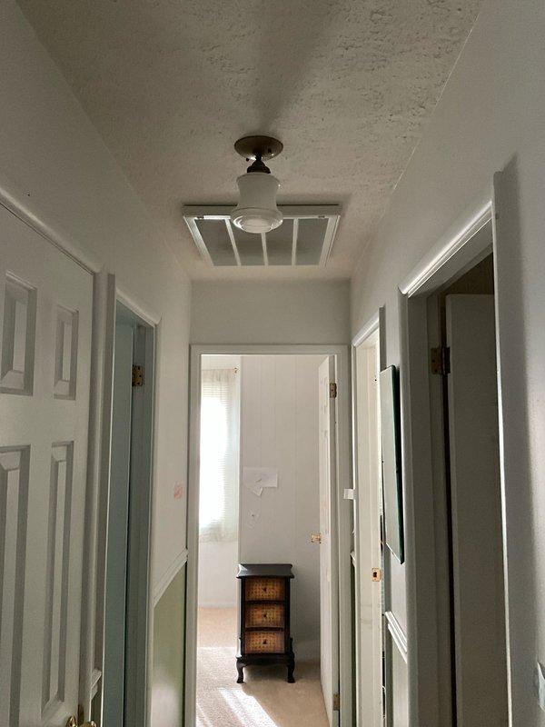 Conducted comprehensive on-site assessment for duct cleaning estimate at residential property. Inspected HVAC system components in mechanical space, including furnace installation, refrigerant lines, and associated ductwork distribution throughout home. Photographed existing system configuration, noting copper line conditions and current air distribution setup serving multiple rooms via ceiling-mounted supply registers.