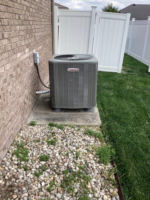 # HVAC Service Call - No Cooling Issue

Responded to service call for Lennox cooling system not providing adequate cooling. Upon arrival, found thermostat displaying 76°F indoor temperature in cooling mode with system calling for cooling. Performed comprehensive system diagnostics on outdoor condensing unit and indoor air handling components. Identified and resolved issue preventing proper cooling operation. Verified system operation, confirmed adequate airflow, and ensured unit cycled properly. System restored to normal cooling function with thermostat responding appropriately to temperature settings.