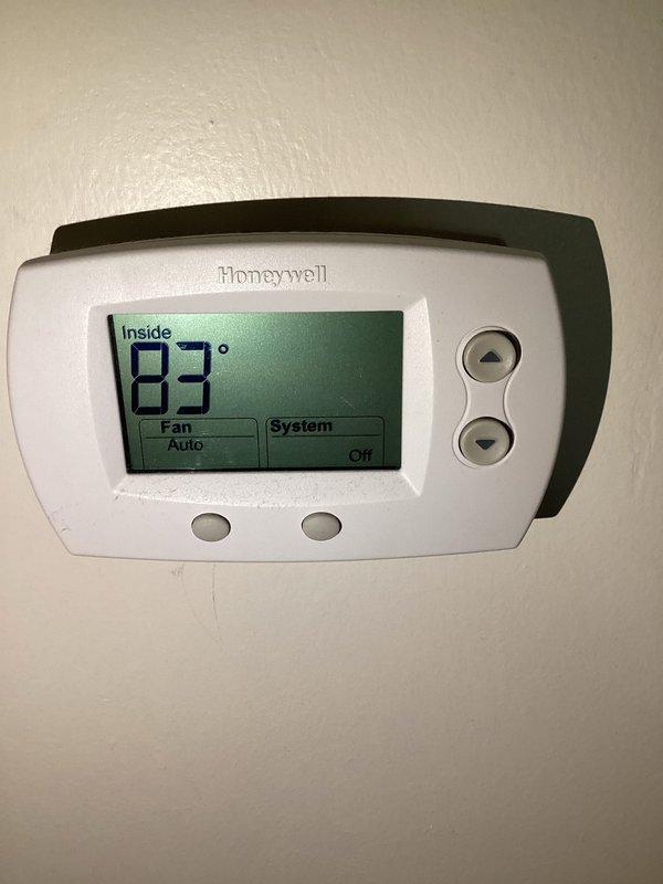 Completed comprehensive tune-up service on dual-system HVAC installation, including Lennox air handler unit located in utility closet. Performed standard maintenance procedures on both systems, inspected refrigerant lines and connections, verified thermostat operation on Honeywell digital control displaying proper temperature readings, and confirmed all equipment functioning within normal parameters.