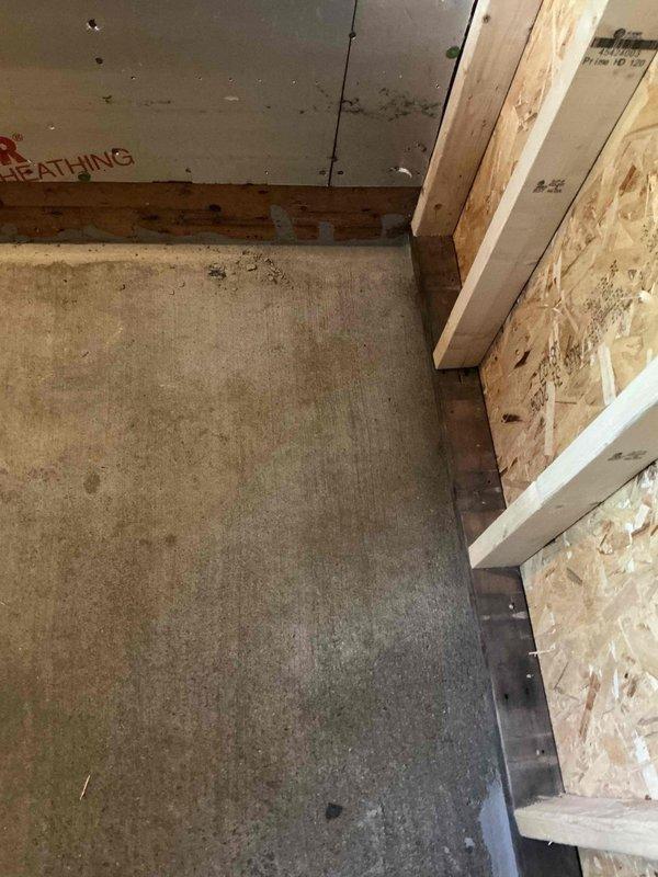 Conducted on-site evaluation of bathroom plumbing requirements in an unfinished residential space under construction. Assessed existing concrete slab, wall framing, and rough-in conditions to provide comprehensive estimate for bathroom piping installation, including supply lines, drain waste vent system, and fixture connections required for the space.