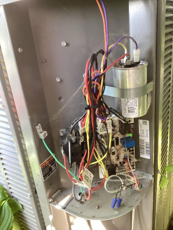 Responded to no cooling complaint on residential HVAC system. Upon arrival, accessed control panel and inspected electrical components including contactor, capacitor, and motor connections. Verified thermostat operation and confirmed system settings were properly configured for cooling mode. Identified issue, performed necessary repairs to restore cooling function, and tested system to ensure proper operation before departure.