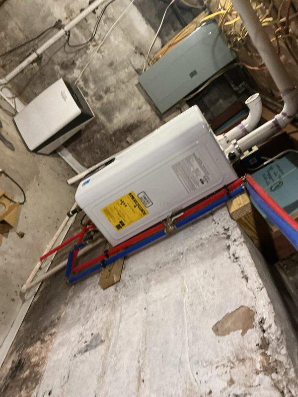 Completed basic monthly HVAC maintenance on heating system including CCH service protocol. Inspected air handler unit mounted in basement utility room, checked all electrical connections and wiring, verified proper operation of system components. Filter size 16x25x4 not included with this service visit.