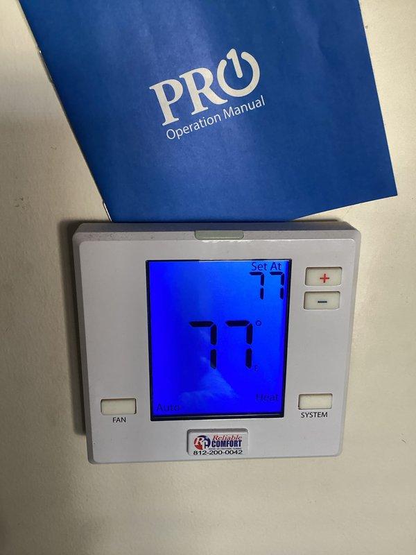 Completed annual preventative maintenance inspection on residential cooling system. Verified thermostat operation and confirmed accurate temperature readings at 77 degrees, checked all control functions including fan and system settings. Accessed attic-mounted HVAC equipment via pull-down ladder to perform comprehensive system evaluation and routine maintenance procedures per manufacturer specifications.