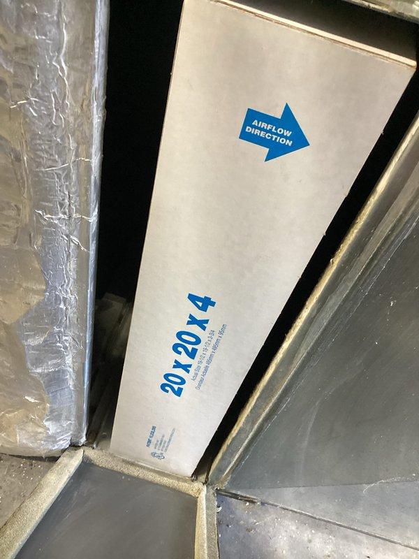 Completed monthly HVAC maintenance service including replacement of 20x20x4 air filter in the air handling system. Inspected Daikin outdoor condensing unit, confirmed proper operation, and verified system airflow direction. All equipment found in satisfactory working condition with no issues identified.