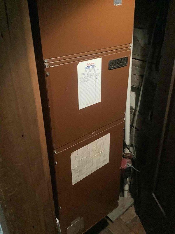 Responded to after-hours no cooling call and brought backup thermostat as requested. Upon arrival, diagnosed HVAC system with complaint of warm air discharge from supply registers. Performed system diagnostics on residential air conditioning unit, inspected thermostat operation, and verified proper system cycling to restore cooling function.