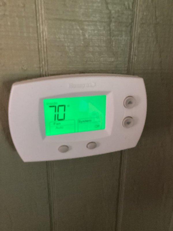 Responded to service call for non-functioning AC condenser motor requiring second opinion evaluation. Upon inspection of the HVAC system and thermostat operation, assessed the outdoor condensing unit motor status and verified electrical connections, capacitor function, and control circuit operation to determine the root cause of the cooling system failure.