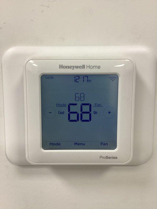 Completed comprehensive duct remodeling and system maintenance at commercial facility. Performed service valve maintenance across all HVAC systems, verified proper operation of Honeywell ProSeries thermostat in cooling mode, and confirmed adequate airflow through ceiling-mounted supply and return diffusers. All equipment tested and operating within normal parameters.
