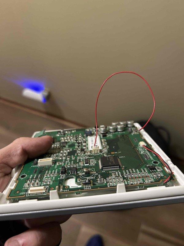 Completed basic monthly CCHP cooling maintenance per service agreement. Addressed thermostat issue caused by accidental damage during furniture relocation, inspecting and documenting control board wiring and connections to ensure proper system operation. System tested and confirmed operational following thermostat repair.