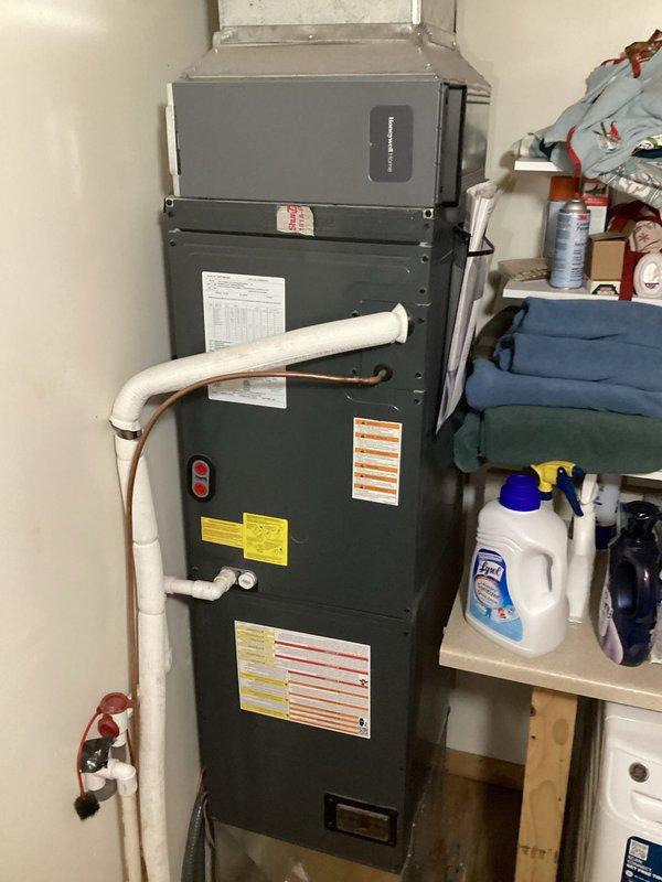 Responded to no-power complaint on residential air conditioning system. Upon arrival, found thermostat display completely dark with no illumination. Traced low-voltage wiring from indoor furnace unit to thermostat location and identified failed transformer as root cause. Replaced defective 24V transformer, restored power to thermostat, and verified proper system operation with successful cooling cycle.