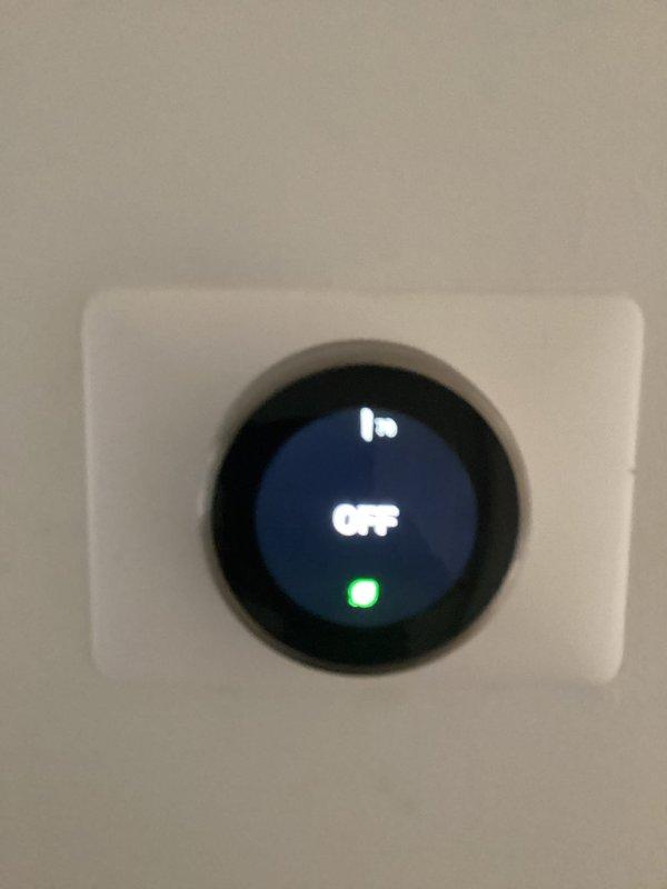 Performed routine HVAC maintenance on two cooling systems per service agreement requirements. Addressed customer concerns from previous service visit by conducting thorough system inspection and documentation. Verified thermostat operation showing system in OFF mode, inspected air return vent with pleated filter in place showing blue corner markings, and documented filter condition with photographs as requested.