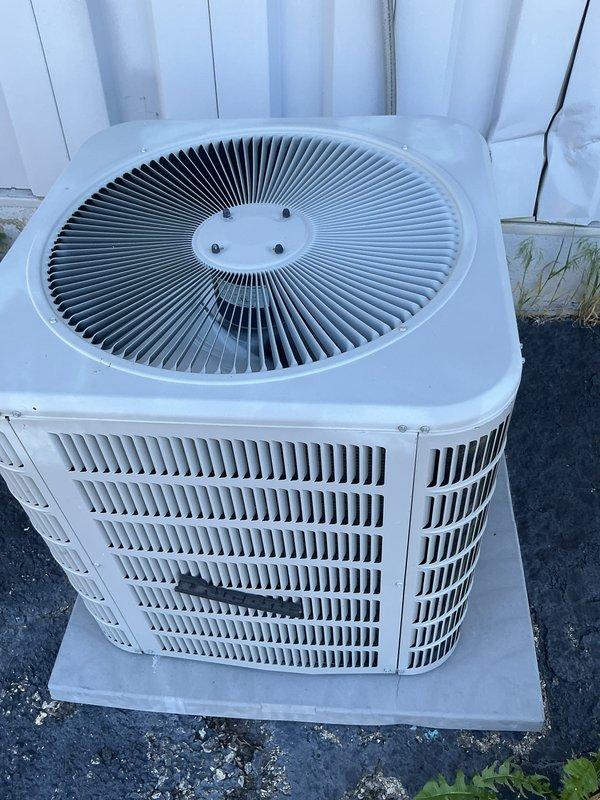 Completed comprehensive cooling maintenance on two HVAC systems. Performed standard cooling cycle checks, verified thermostat operation showing proper temperature control at 72°F in cooling mode, inspected outdoor condenser units with top-discharge configuration, confirmed adequate airflow through louvered panels, and installed 16x25x1 air filters as part of routine maintenance protocol.