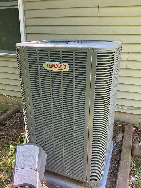 Completed comprehensive heating maintenance on Lennox CCHP system, including full system inspection, filter replacement with 20x20x4 media filter, and performance verification. Thermostat confirmed operating properly in heating mode with setpoint at 70°F, and condensing unit exterior components inspected with no issues found. Service agreement renewed through 8/21/26.