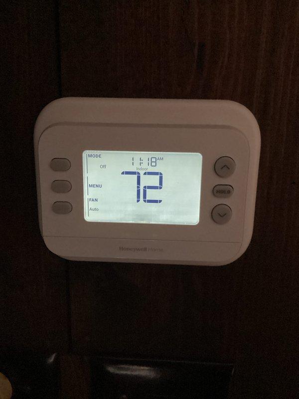 Completed comprehensive cooling maintenance on Lennox HVAC system. Performed standard CCC basic monthly service protocol, including system inspection, filter replacement with 16x25x1 filter, and verification of thermostat operation showing proper display function at 72 degrees with system in off mode and fan set to auto. All components operating within normal parameters.