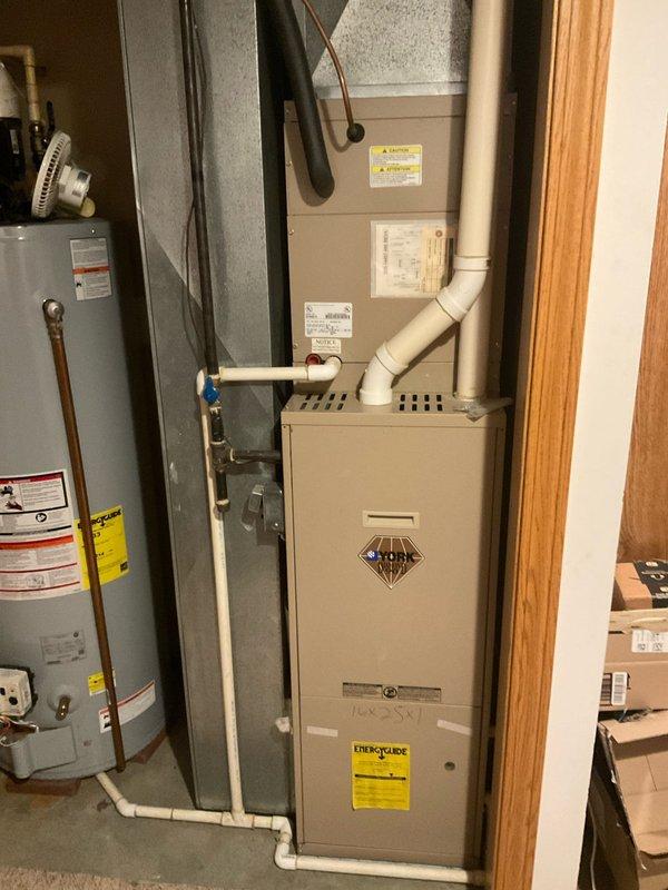 Responded to service call for complete refrigerant loss in residential air conditioning system. Upon inspection, determined existing AC unit had experienced total refrigerant leak and was not economically repairable. Provided estimate for complete HVAC system replacement including new condensing unit, air handler, refrigerant lines, and associated components to restore cooling capability to the residence.