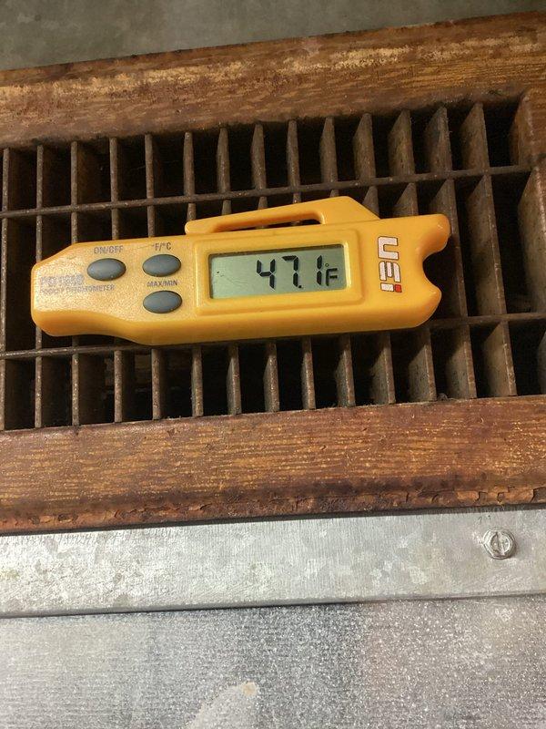 Installed prepaid loop conditioner on HVAC system. Verified system temperatures before and after installation, with readings of 65.3°F and 47°F at measured points, confirming proper operation of the loop conditioner and adequate system performance.