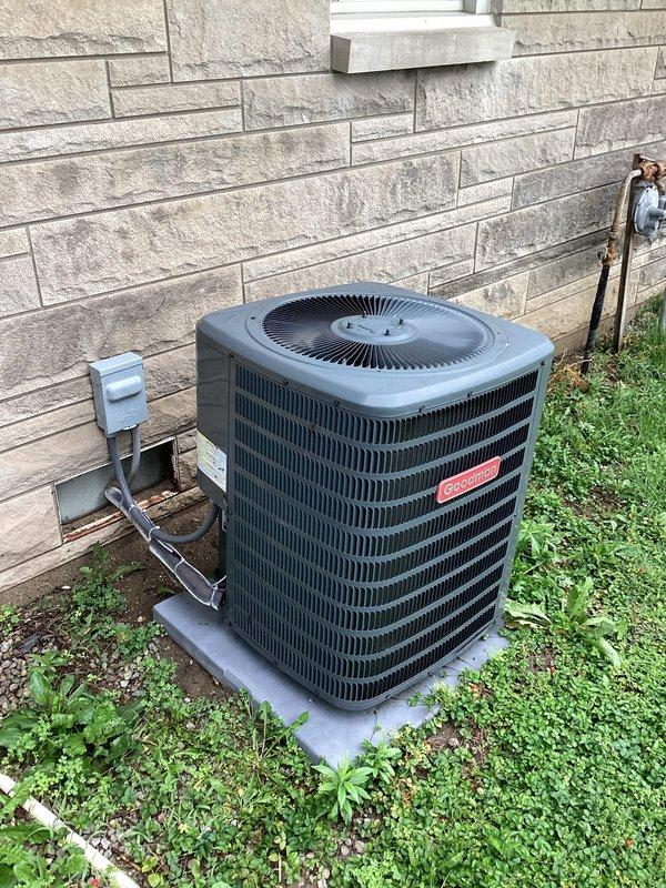Responded to no cooling call on two-year-old residential air conditioning system. Upon arrival, confirmed system was completely inoperative with no power to indoor or outdoor units. Inspected outdoor condenser unit and found electrical disconnect in off position. Verified proper voltage at disconnect box and confirmed all electrical connections were secure. Restored power to system by closing disconnect switch. Cycled thermostat from off to cooling mode and verified proper system startup. Observed condenser fan motor engaging and compressor starting normally. Confirmed adequate airflow from supply registers throughout home and proper temperature differential across evaporator coil. System operating within normal parameters at time of departure.