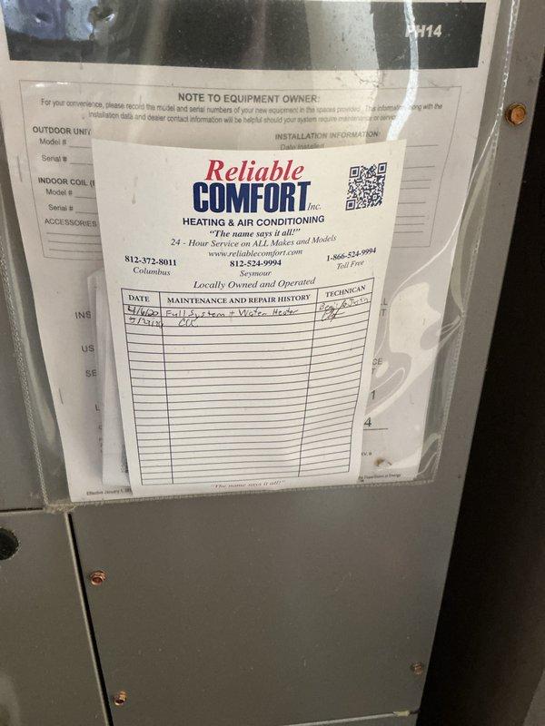 Completed basic monthly cooling maintenance on residential HVAC system. Inspected outdoor unit and verified proper operation of Honeywell Home ProSeries thermostat, which was functioning correctly in cooling mode with fan set to auto at 75 degrees. Filter size could not be determined during this visit and will require follow-up for proper replacement specification.